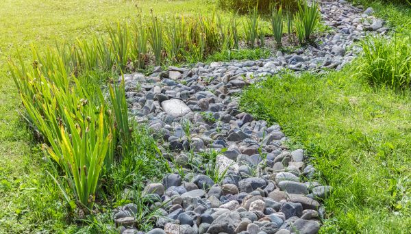 River Rock Garden Installation in Clovis